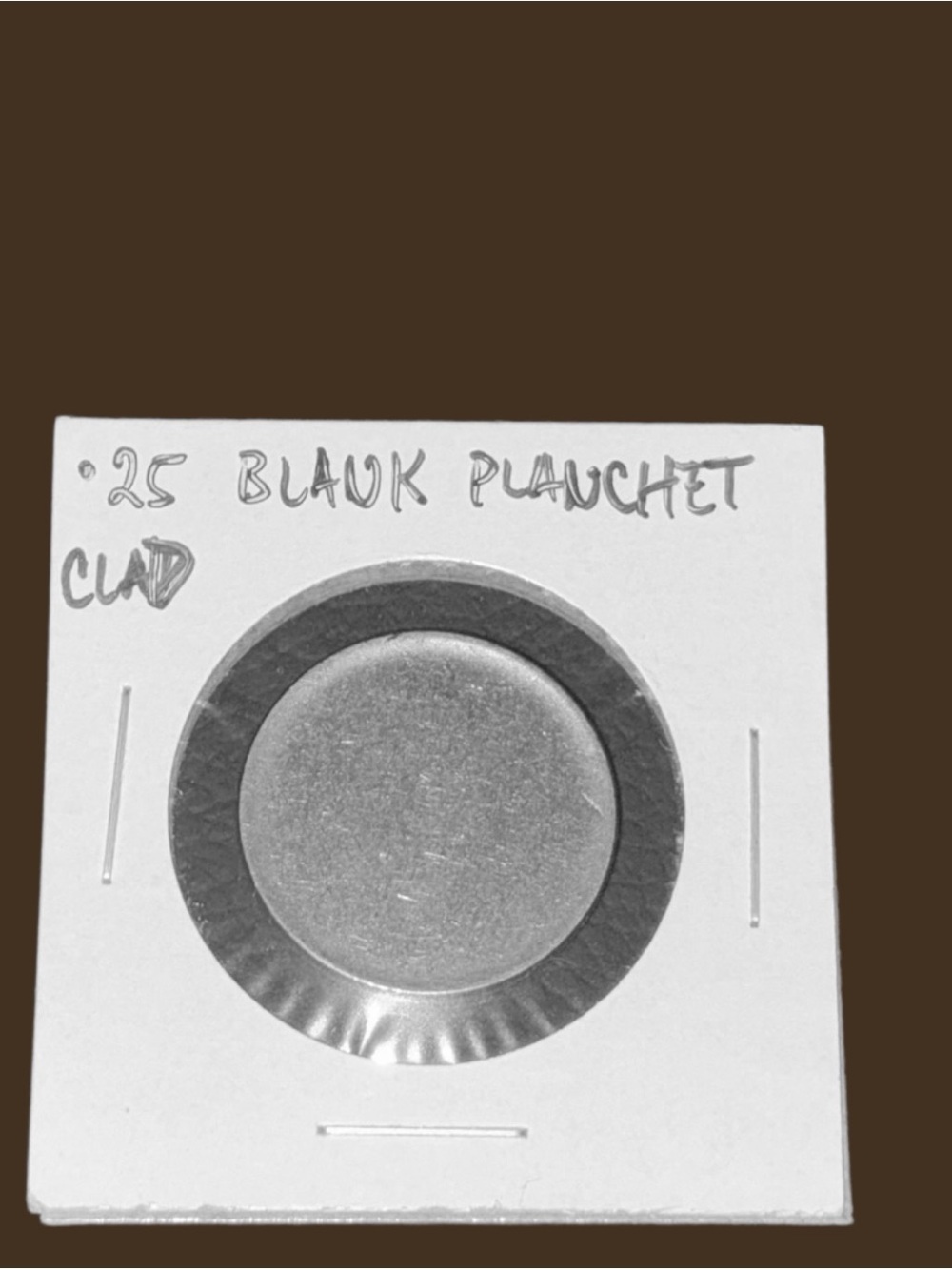 Blank Planchet Quarter Error Coin